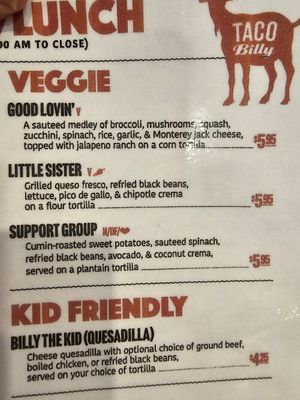  at Taco Billy in Black Mountain