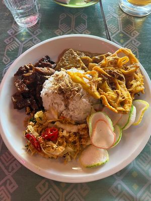 Vegan Nasi Campur at Bali Nights in Auckland