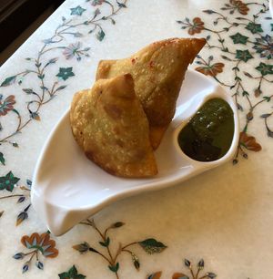 Samosa (vegan)  at Breads of India in Berkeley