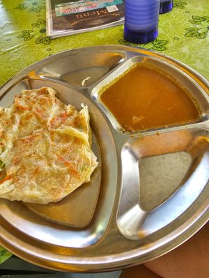 Vegetable roti canai at Mia Cafe in Tioman Island