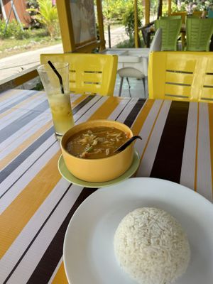 Vegan curry  at Mia Cafe in Tioman Island