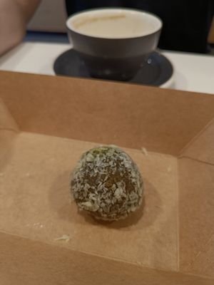 Matcha ball at Urban Baristas in South West London