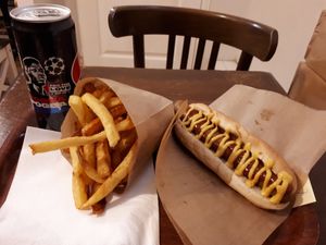 Hot dog!! at East Side Burgers in Paris