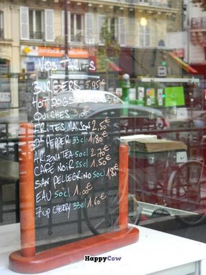 Prices at East Side Burgers in Paris
