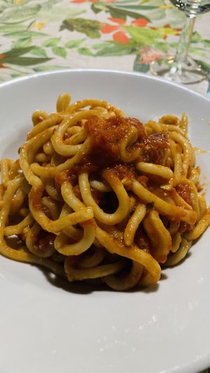 Pici  at Antica Trattoria Papei in Siena