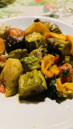 Grilled vegetables   at Antica Trattoria Papei in Siena