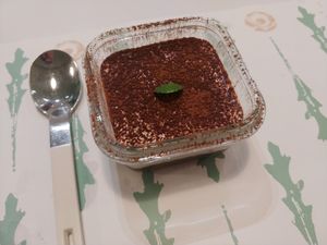 Tofu tiramisu at Plantude - I'Park Mall Yongsan in Seoul
