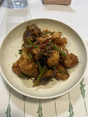 Tofu mushroom combination  at Plantude - I'Park Mall Yongsan in Seoul