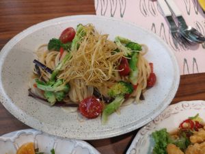 Bracken Oil Pasta at Plantude - I'Park Mall Yongsan in Seoul