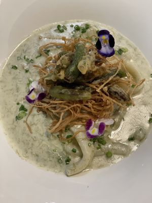 Truffle sea cream toekbokki  at Plantude - I'Park Mall Yongsan in Seoul