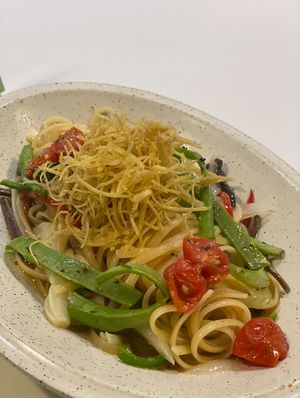 Gosari(Bracken) pasta   at Plantude - I'Park Mall Yongsan in Seoul