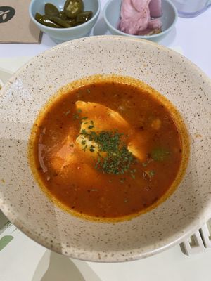 Spicy soft tofu   at Plantude - I'Park Mall Yongsan in Seoul