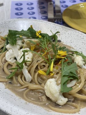 Cream pasta  at Plantude - I'Park Mall Yongsan in Seoul