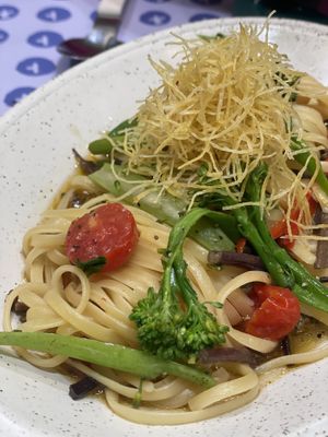 Gosari oil pasta  at Plantude - I'Park Mall Yongsan in Seoul