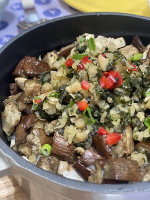 Eggplant rice   at Plantude - I'Park Mall Yongsan in Seoul