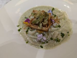 Truffle sea trumpet cream tteokbokki at Plantude - I'Park Mall Yongsan in Seoul