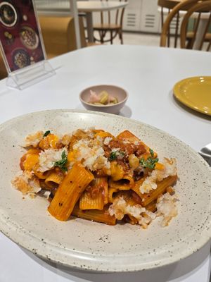 Ragu Rigatoni Pasta at Plantude - I'Park Mall Yongsan in Seoul