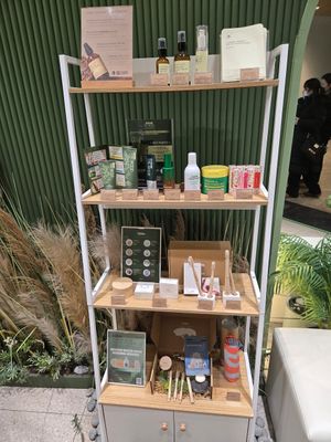 Sustainable products available for purchase at Plantude - I'Park Mall Yongsan in Seoul