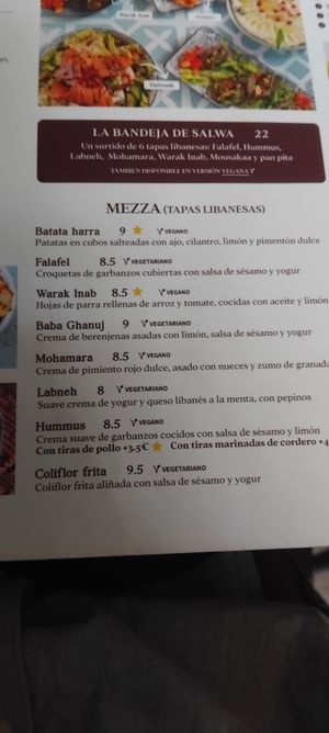  at Salwa Cocina Libanesa in Madrid