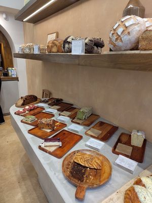 Cakes and breads at Copains  in Paris