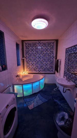 Have a romantic soak in the tub with room for two. at Bohemia Wonderland in Horni Kruty