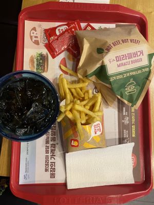 Menu  at Lotteria  in Busan