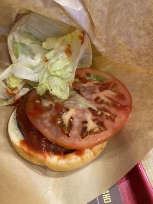 Small patty  at Lotteria  in Busan