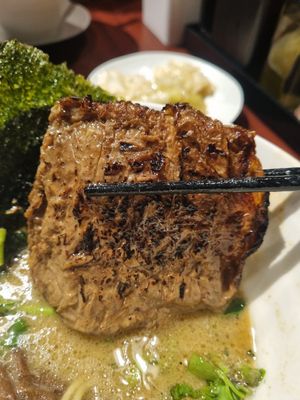 Aburi-style beancurd skin patty at Fukuya Ramen - 福屋ラーメン in Taichung