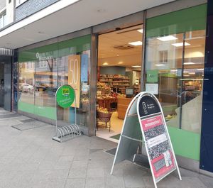 Store front at Biomarkt Müller in Dusseldorf