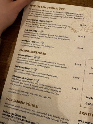 Speisekarte   at was wir wirklich Lieben - Lange Reihe in Hamburg