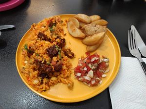 Arroz atollado (mixed veg and protein rice) at María Candela  in Bogota