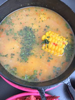 caldo súper sabroso!!!  at María Candela  in Bogota