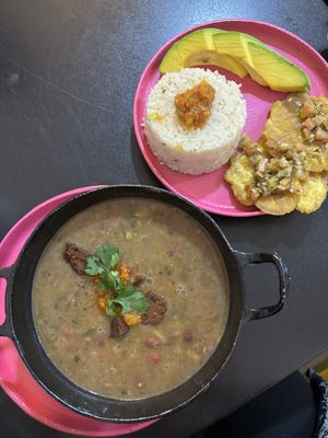 frijolada  at María Candela  in Bogota