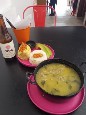 Ajiaco at María Candela  in Bogota