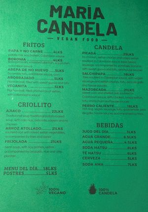 ⭐ Menu del Dia (Soup + Main + Juice) 18k COP at María Candela  in Bogota