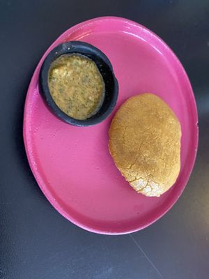 Arepa de no-huevo   at María Candela  in Bogota