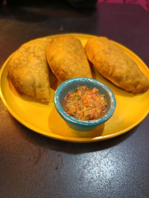 ¡Las mejores empanadas veganas de Bogotá! at María Candela  in Bogota