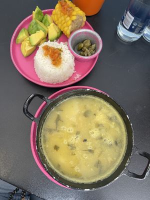 Ajiaco  at María Candela  in Bogota