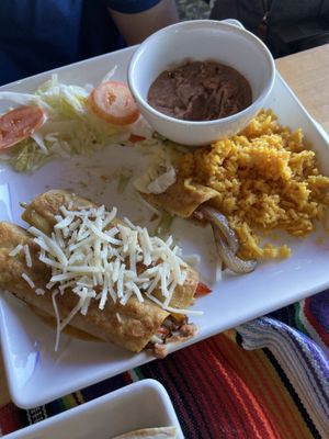 Vegan taquitos  at Mr. Taco Cantina in Galveston