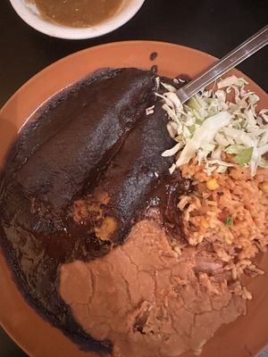 Mole enchiladas  at La Indita in Tucson