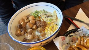 Sailor moon ramen with udon  at Ragin' Ramen in Belfast