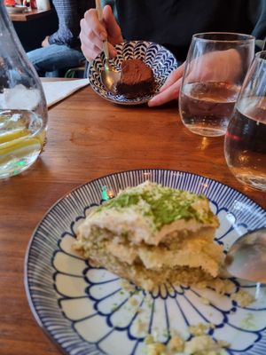 Matcha Tiramisu and Yuzu Cheescake at Ragin' Ramen in Belfast