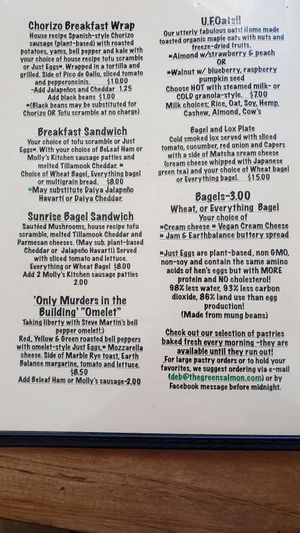  at Green Salmon Coffee and Tea House in Yachats