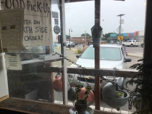   at Green Salmon Coffee and Tea House in Yachats