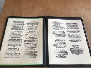   at Green Salmon Coffee and Tea House in Yachats