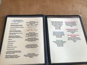   at Green Salmon Coffee and Tea House in Yachats