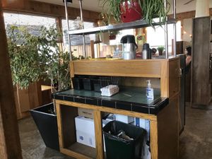   at Green Salmon Coffee and Tea House in Yachats