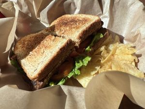 Spicy BLT  at Green Salmon Coffee and Tea House in Yachats