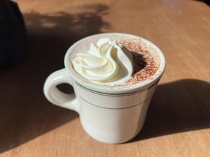 Hot Cocoa   at Green Salmon Coffee and Tea House in Yachats