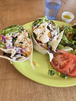 Nemo’s fish wrap  at Green Salmon Coffee and Tea House in Yachats